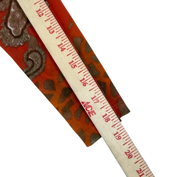 Vintage Dolcetti Womens Paisley Print Sheer Button-Up Top Size S Y2K - Picture 3 of 8